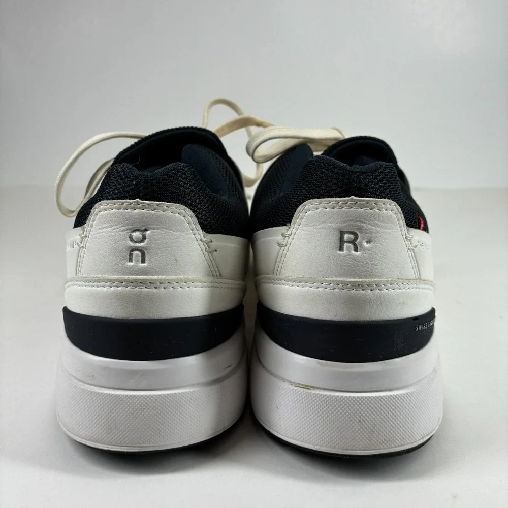 On The Roger Advantage Men's 11 White Midnight Blue Casual Sneakers 3MD10640148